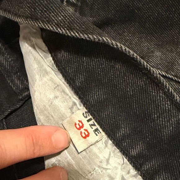 Levi's vintage 501s made in the USA Dark Wash Men's Straight Jeans - Picture 6 of 6